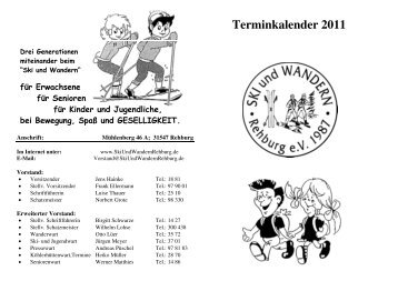 Terminkalender 2011