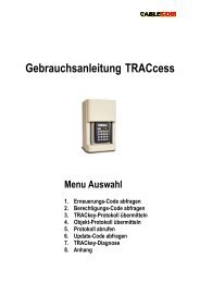 Gebrauchsanleitung TRACcess