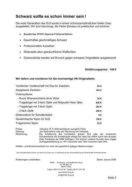 HK SL8-Tuning von WWK - SLG Traunstein