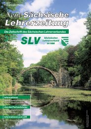 Die Zeitschrift des Sächsischen Lehrerverbandes - Sächsischer ...