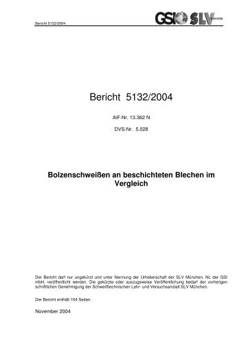 Bericht 5132/2004 - SLV München