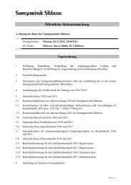 Öffentliche Bekanntmachung - Samtgemeinde Sibbesse