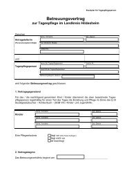 Betreuungsvertrag - Samtgemeinde Sibbesse