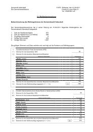 Bekanntmachung Wahlergebnis Adenstedt