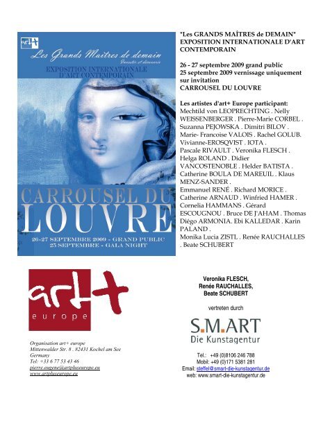 Fotos von der Kunstmesse in Carrousel du Louvre - SMART Die ...