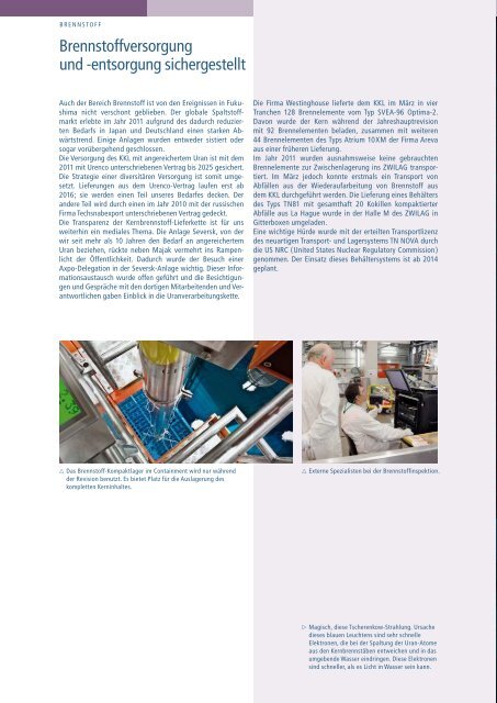 Geschäftsbericht 2011 - Kernkraftwerk Leibstadt AG