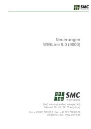 Neuerungen WINLine 9.0 (9000) - SMC IT AG