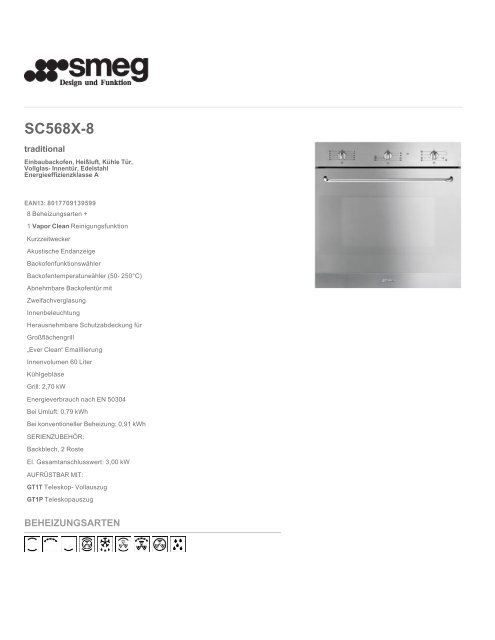 SC568X-8 - Smeg