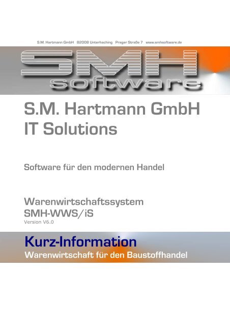 Kurz-Info "Warenwirtschaftssystem" (PDF) - S.M.Hartmann GmbH