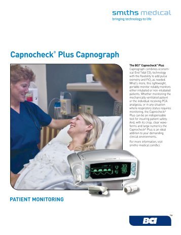 Capnocheck® Plus Capnograph PATIENT ... - Smiths Medical