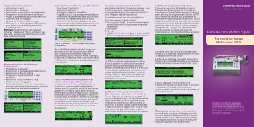 Fiche de consultation rapide Pompe Ã  seringue ... - Smiths Medical