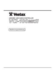 Bedienungsanleitung - bei Vestax