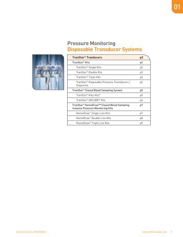 Pressure Monitoring Disposable Transducer Systems - Smiths Medical