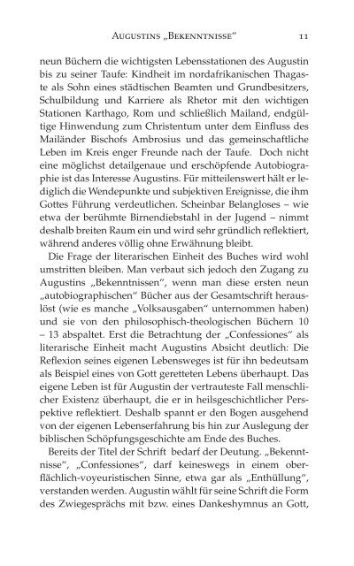 Die Bekenntnisse des heiligen Augustinus - marixverlag.de