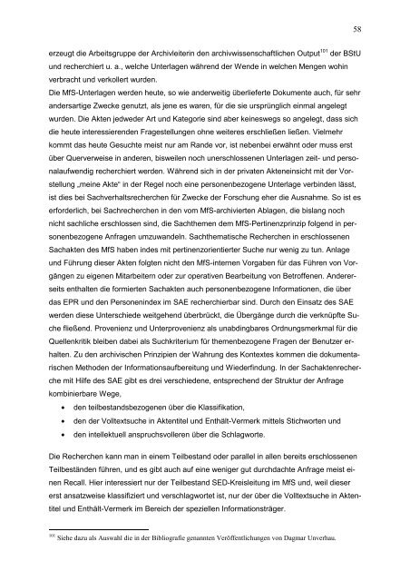 Sachaktenerschließung - Fachhochschule Potsdam