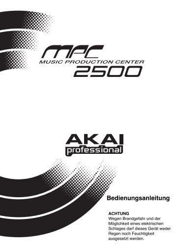 MPC2500 - Bedienungsanleitung - Deutsch - Akai