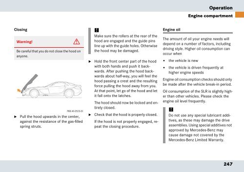 Mercedes-Benz SLR McLaren. Operator's Manual.