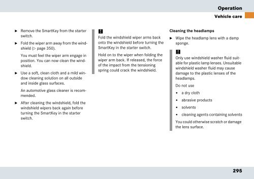 Mercedes-Benz SLR McLaren. Operator's Manual.