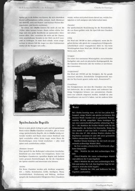 Cthulhu für Einsteiger (PDF) - Pegasus Spiele