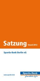 Satzung - Sparda-Bank Berlin eG