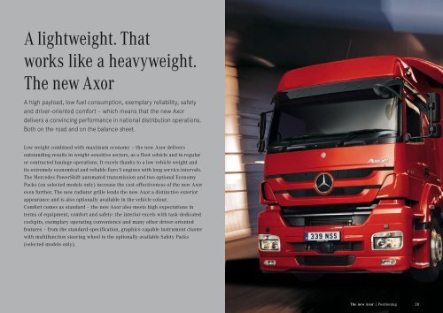 The new Axor. The Actros