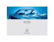 Operator's Manual CLK-Class Cabriolet - Mercedes Benz USA