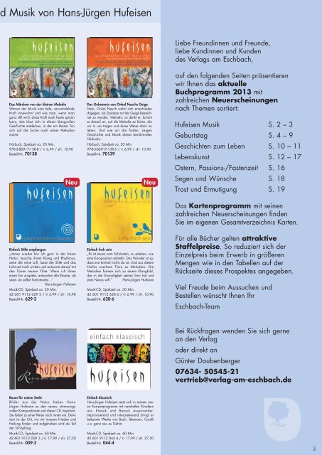 Gesamtverzeichnis Bücher 2013 - Verlag am Eschbach
