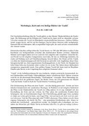 Mythologie, Kult und zwei heilige Bücher der Yazidi* - Yeziden ...