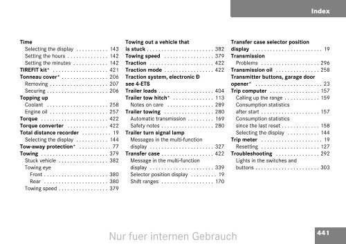 G-Class Owner's Manual - Mercedes G-Class, G-Wagon, G500, G55 ...