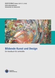 GUV-SI 8043 - Bildende Kunst und Design