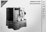 IMPRESSA XS90/95 Bedienungsanleitung - STOLL Espresso