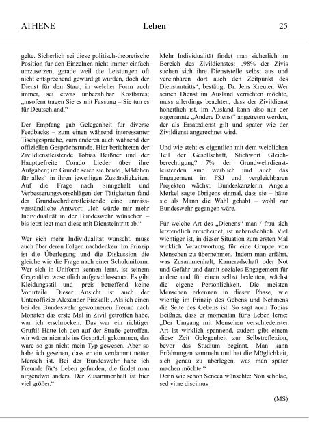 freikarte - ATHENE-Schülerzeitung der KGS