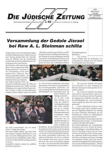 Nummer 42 (22.10.10) - Die Jüdische Zeitung