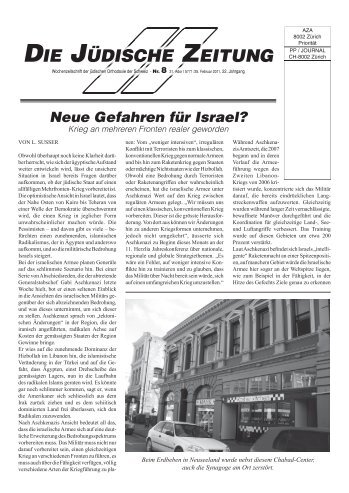 Nummer 8 (25.02.11) - Die Jüdische Zeitung