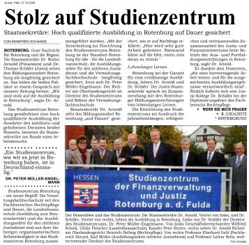 Stolz auf Studienzentrum