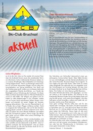SCB Zeitung - SkiClub Bruchsal eV