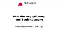 Verkehrswegeplanung und Bauleitplanung - Regionalverband ...