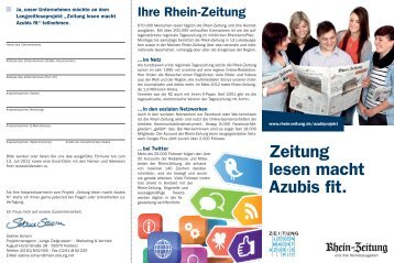 Download: Unternehmensflyer - Rhein-Zeitung