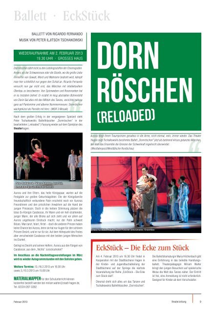 Theaterzeitung Februar 2013 - Theater Hagen