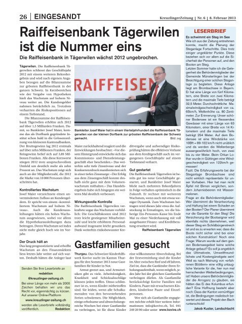 Ausgabe 7 - Kreuzlinger-zeitung.ch