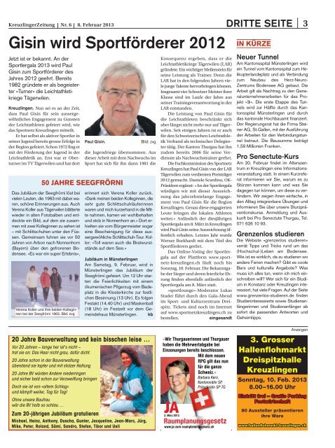 Ausgabe 7 - Kreuzlinger-zeitung.ch