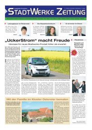 „UckerStrom“ macht Freude - Stadtwerke Prenzlau GmbH
