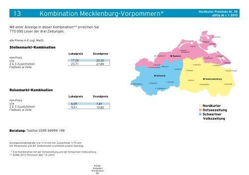 Nordkurier-Preisliste jetzt downloaden!