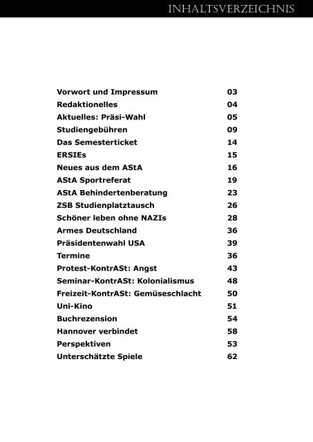 Doppelausgabe - AStA Uni Hannover