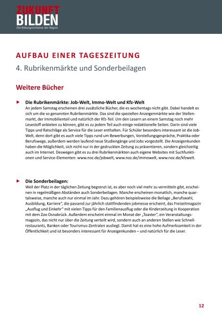 Aufbau einer Tageszeitung - zukunft-bilden.com