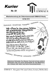 Kurier - Diakonissenanstalt Emmaus Niesky