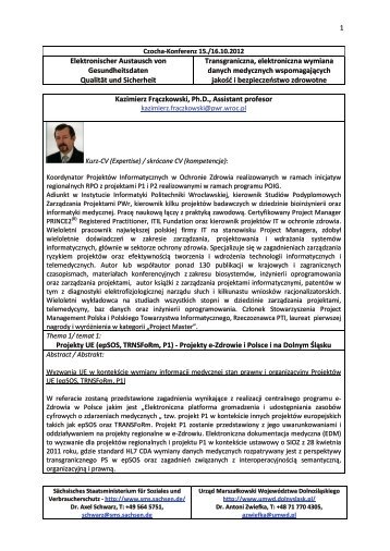 Dr. Kazimierz Frączkowski [Download,*.pdf, 0,53 MB - Sächsisches ...