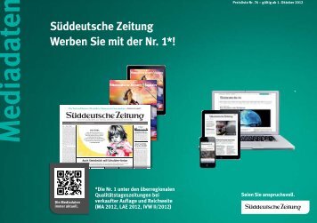 Preisliste 2012/2013 - sz-media.de - Süddeutsche Zeitung