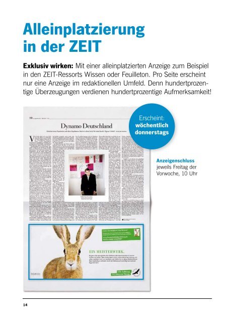 Folder 2013 - ZEIT Studienführer