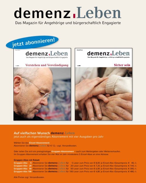 demenz Leben - AlzheimerForum